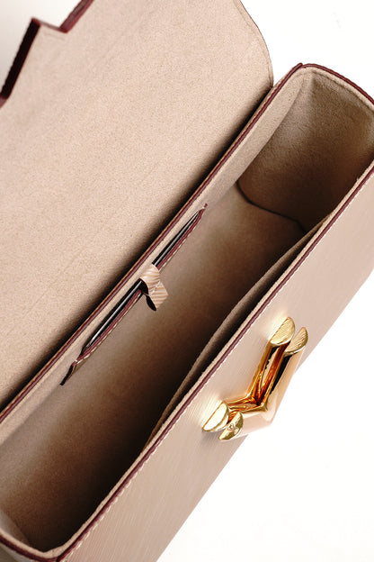 LV Twist MM 鏈條斜背包(灰、偏奶茶色） m21112