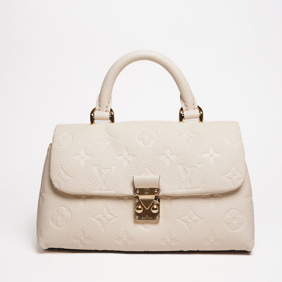 Louis Vuitton Nano Madeleine Monogram Empreinte 奶油色