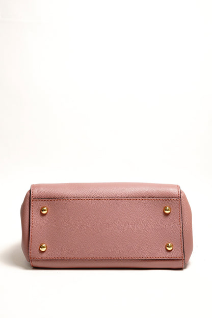 Burberry Buckle 牛皮純色字母logo 單肩包（玫瑰粉色）附兩種背帶