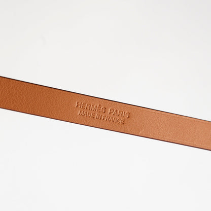 Hermès     Mini Kelly Double Tour bracelet 棕色配玫瑰金色