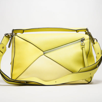 LOEWE 經典Puzzle 中號 芥末黃色