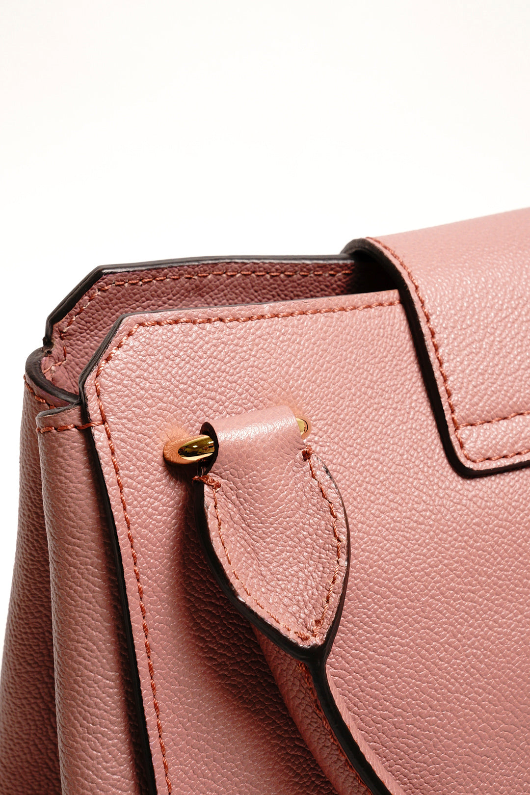 Burberry Buckle 牛皮純色字母logo 單肩包（玫瑰粉色）附兩種背帶
