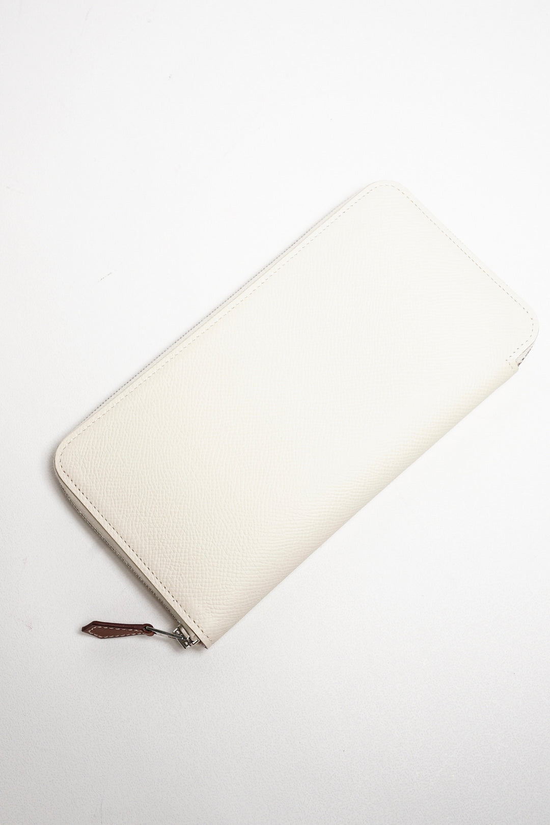 HERMES Silk'In Classique長夾 奶油白