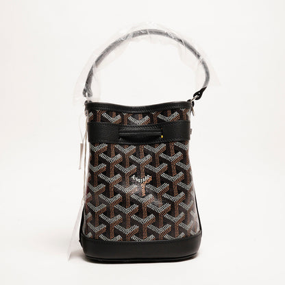 Goyard Petit Flot 迷你小牛皮和帆布水桶包