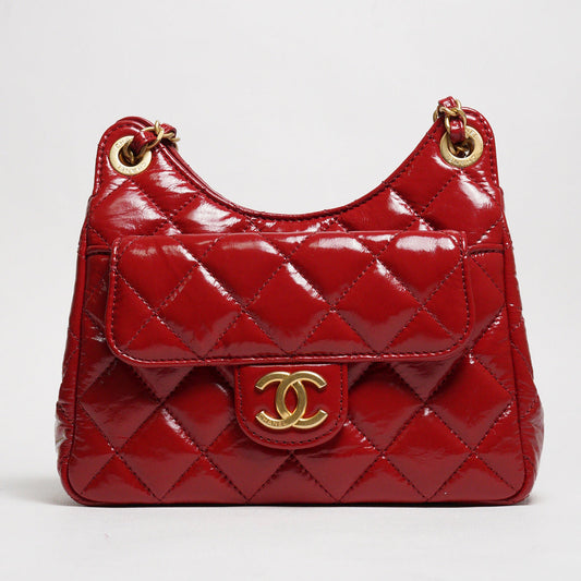 CHANEL 小號天貓/鏈條包 （紅色）