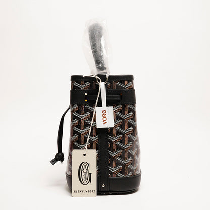 Goyard Petit Flot 迷你小牛皮和帆布水桶包