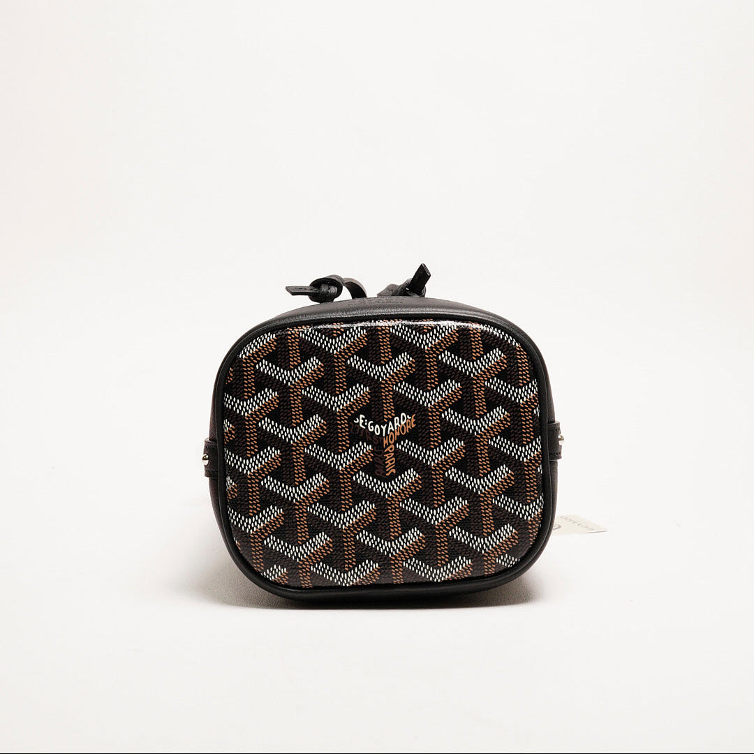 Goyard Petit Flot 迷你小牛皮和帆布水桶包