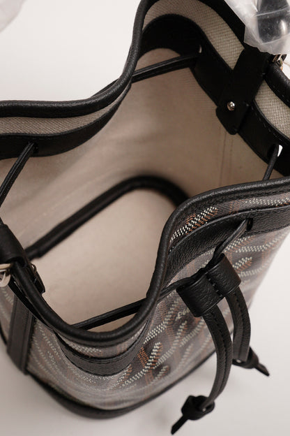 Goyard Petit Flot 迷你小牛皮和帆布水桶包