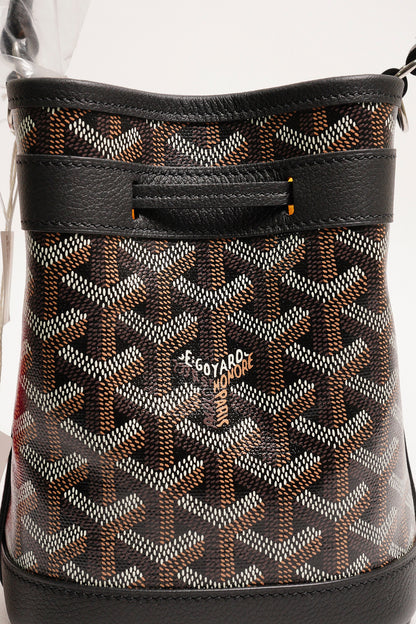 Goyard Petit Flot 迷你小牛皮和帆布水桶包