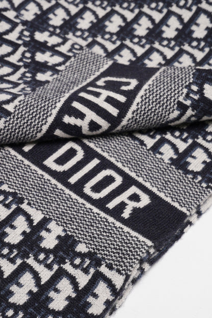 Dior 經典老花羊絨圍巾