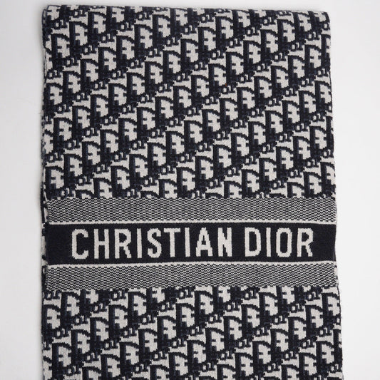 Dior 經典老花羊絨圍巾