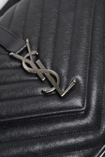 YSL Saint Laurent College 學院包/鏈條包（黑色/銀釦）
