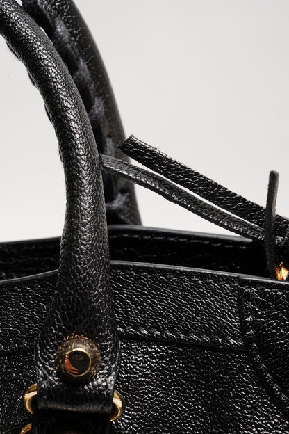 BALENCIAGA S edge city 機車包（黑金色）