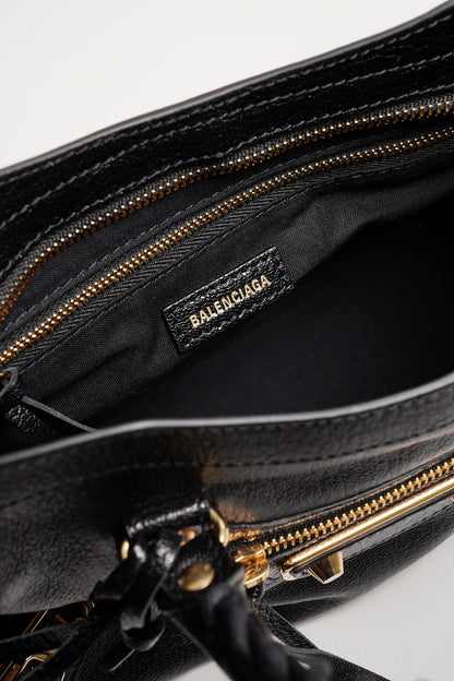 BALENCIAGA S edge city 機車包（黑金色）