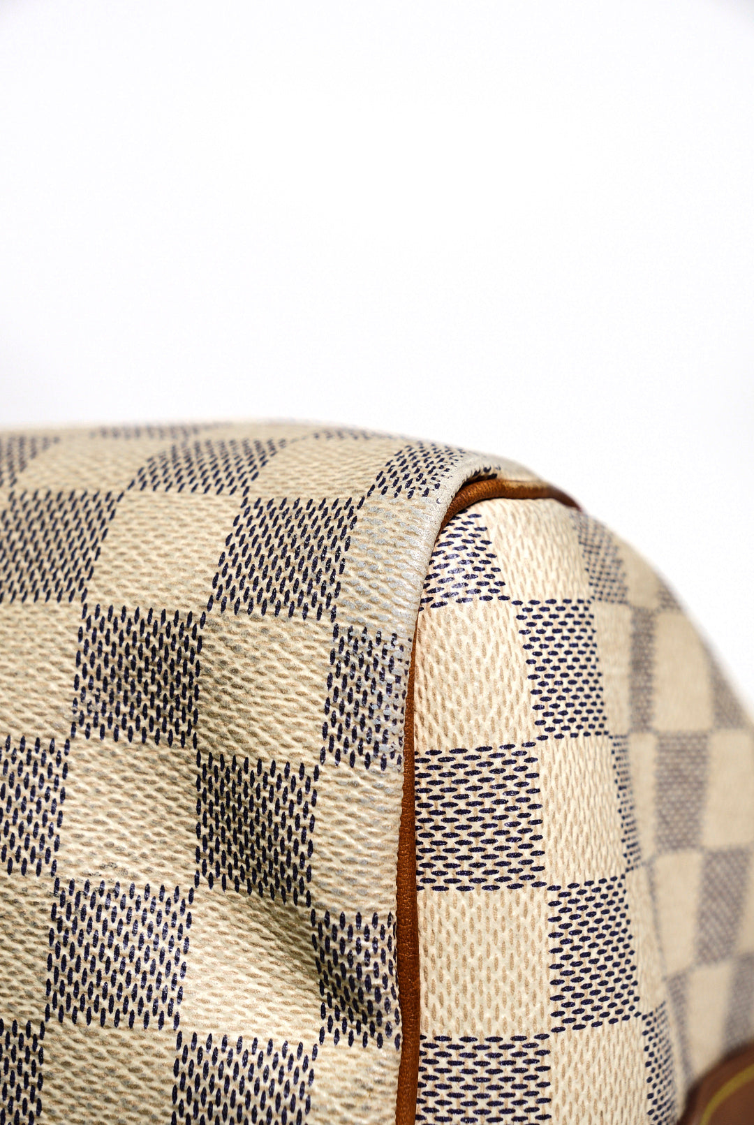 LOUIS VUITTON 白色棋盤 SPEEDY30