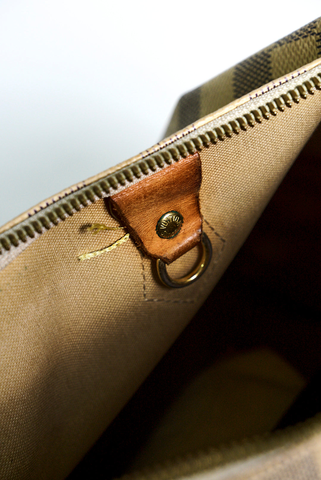 LOUIS VUITTON 白色棋盤 SPEEDY30