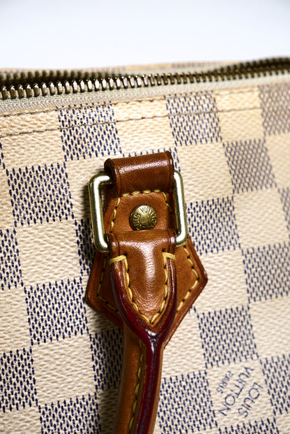 LOUIS VUITTON 白色棋盤 SPEEDY30