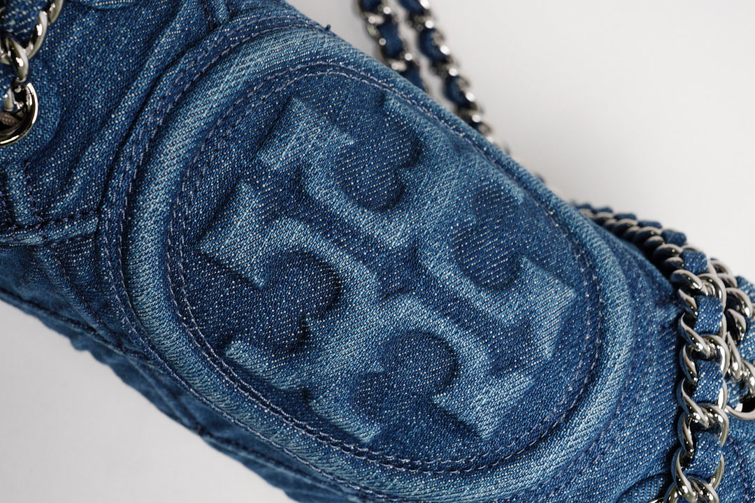Tory Burch Romy 丹寧牛仔鏈條包