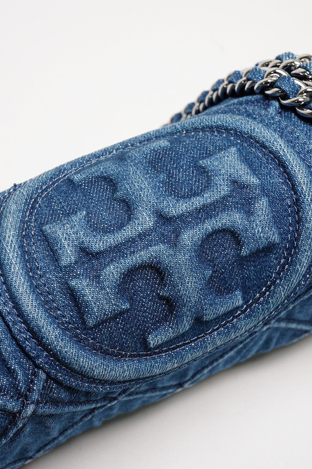 Tory Burch Romy 丹寧牛仔鏈條包