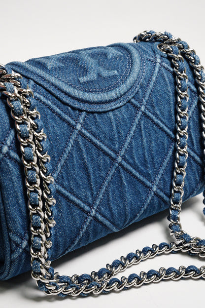 Tory Burch Romy 丹寧牛仔鏈條包