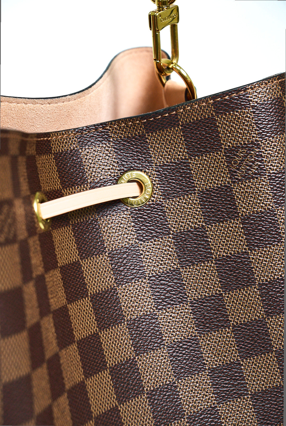 LOUIS VUITTON Venus Pink Damier Ebene Canvas NéoNoé MM