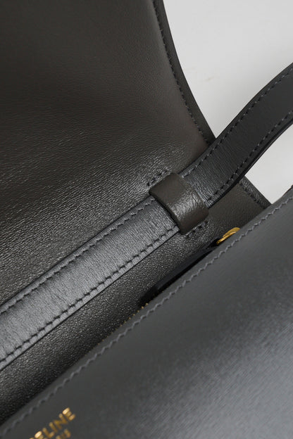 CELINE 牛皮皮革Classic Box金扣肩背袋