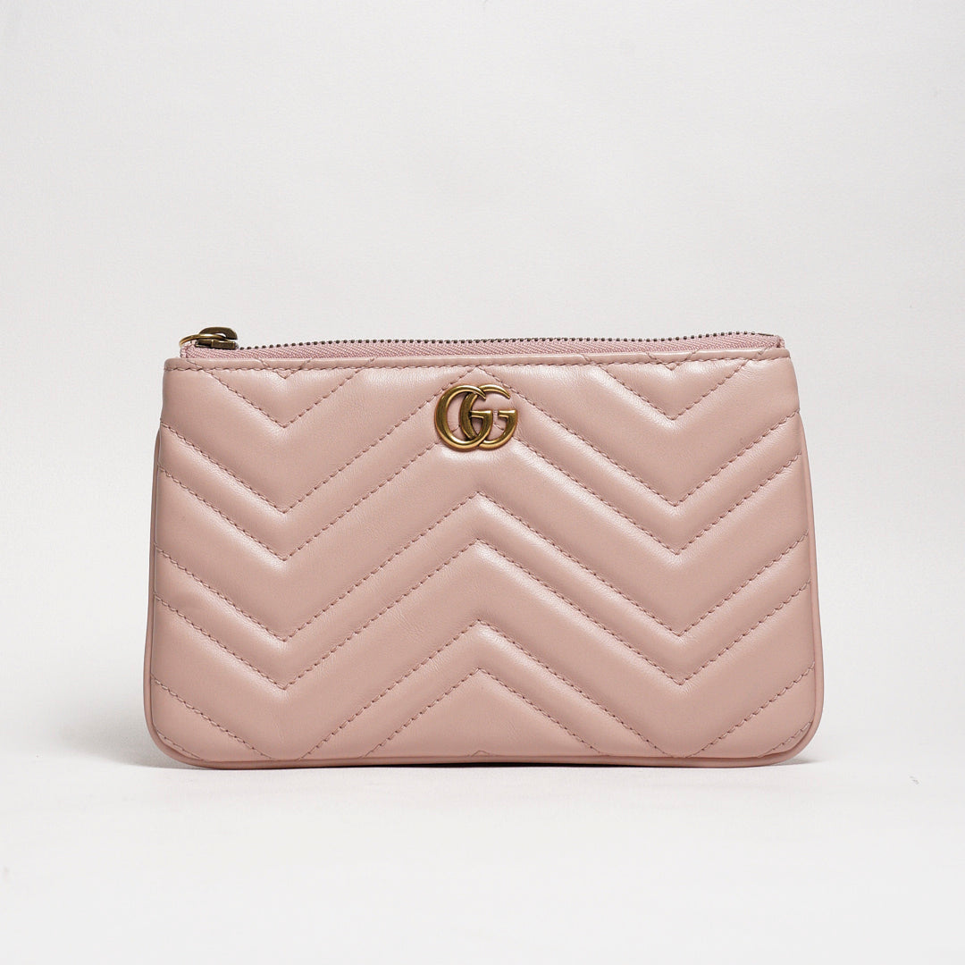 Gucci GG Marmont  皮革斜背包+手拿包+零錢包 一組3個