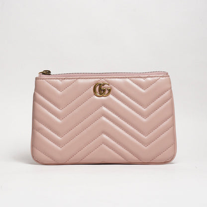 Gucci GG Marmont  皮革斜背包+手拿包+零錢包 一組3個