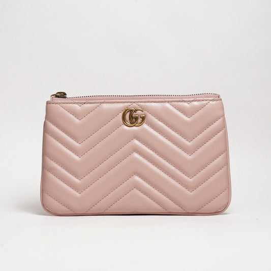 Gucci GG Marmont  皮革斜背包+手拿包+零錢包 一組3個