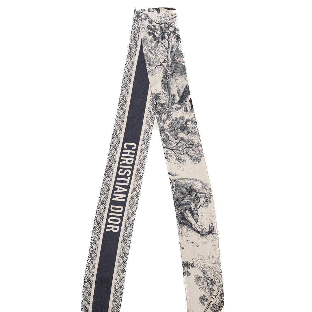 DIOR Toile de Jouy Sauvage 法式印花圖騰 Mitzah 絲巾