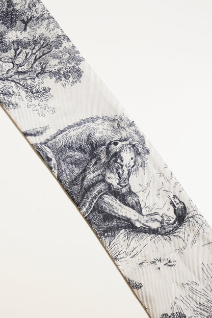 DIOR Toile de Jouy Sauvage 法式印花圖騰 Mitzah 絲巾
