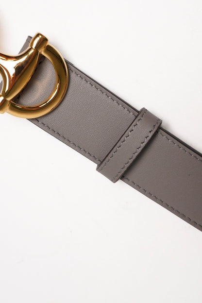 GUCCI ZUMI 灰色皮帶 女款99新