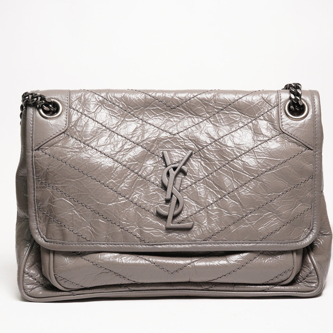 SAINT LAURENT 牛皮皮革Niki Medium鏈帶肩背袋