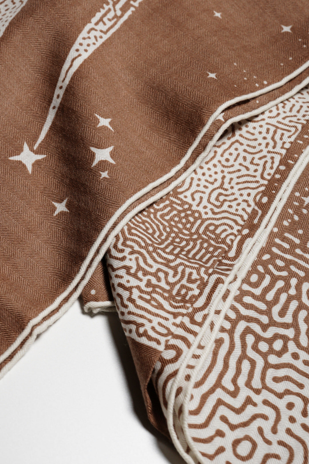 HERMES 月光飛馬 金棕 140 羊絨圍巾 絲巾