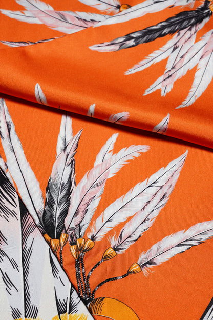HERMES 絲質 Max Twilly絲巾