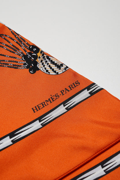 HERMES 絲質 Max Twilly絲巾