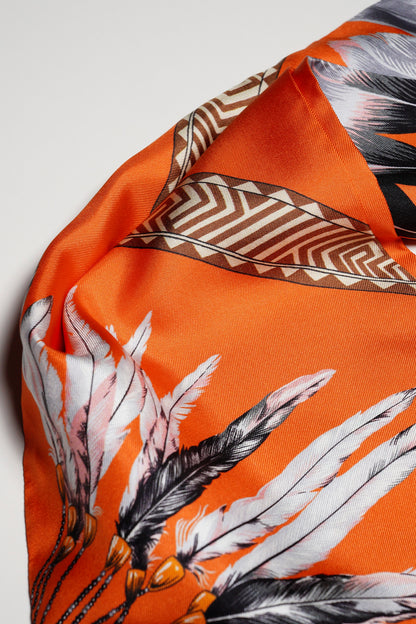 HERMES 絲質 Max Twilly絲巾