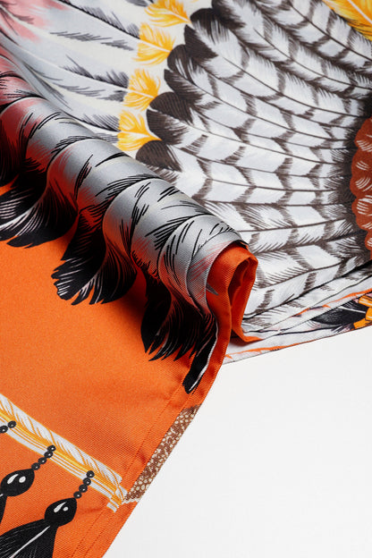 HERMES 絲質 Max Twilly絲巾