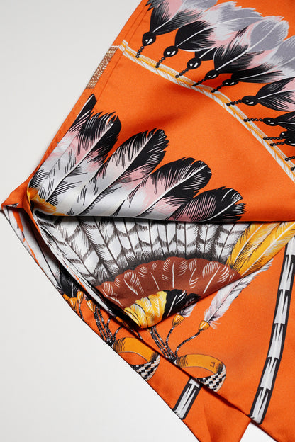 HERMES 絲質 Max Twilly絲巾