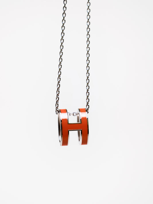 Hermes 經典Pop H項鍊 紅色