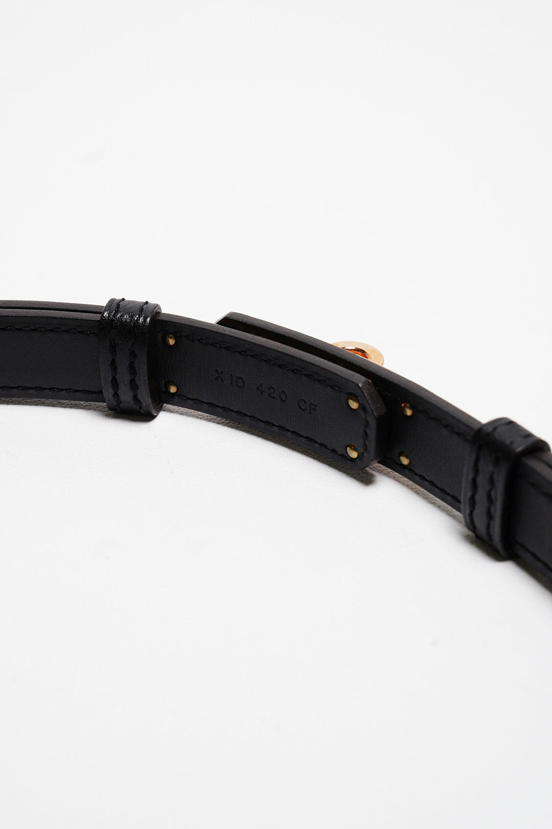 HERMÈS Kelly 18 腰帶（經典金扣款/黑色）
