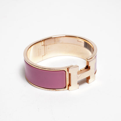 Hermes 愛馬仕 Clic H手環 (粉) PM小號