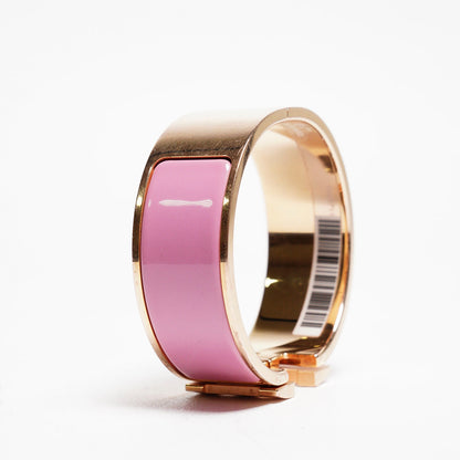 Hermes 愛馬仕 Clic H手環 (粉) PM小號