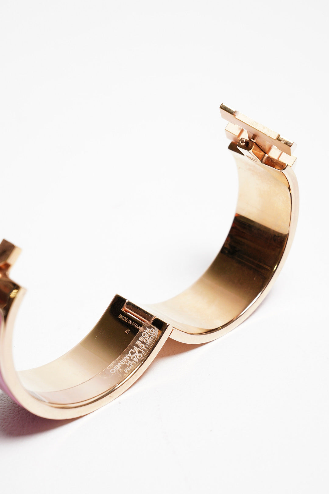 Hermes 愛馬仕 Clic H手環 (粉) PM小號