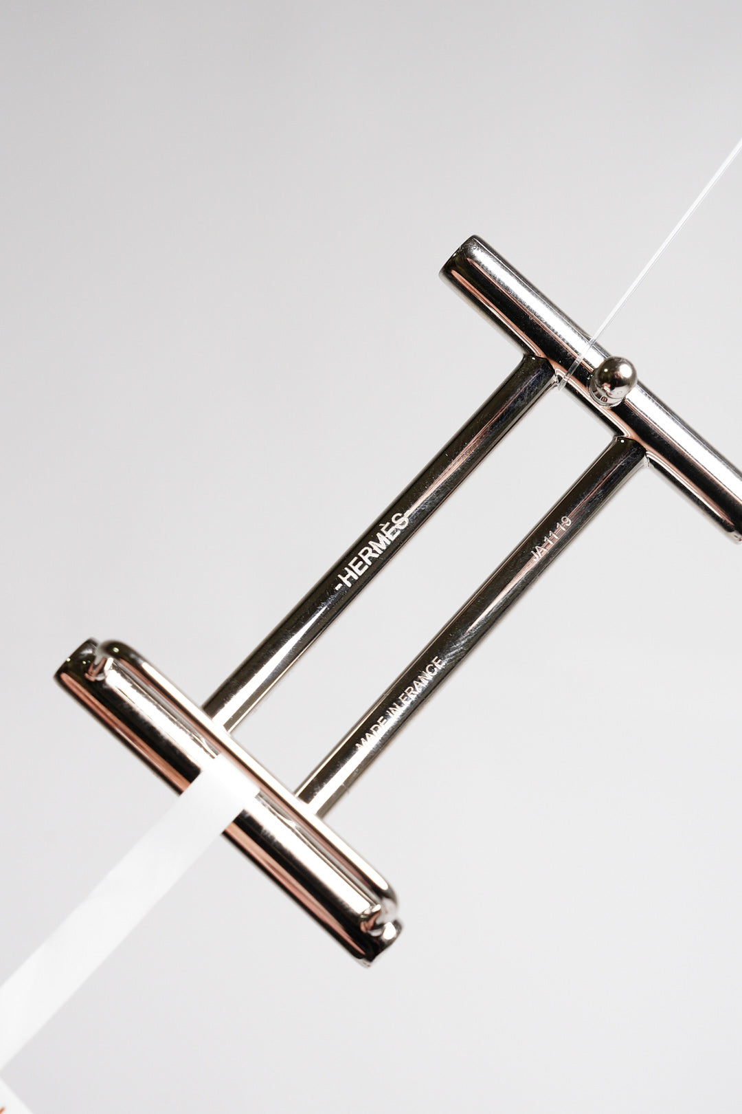 HERMES H銀 雙色皮帶  A刻