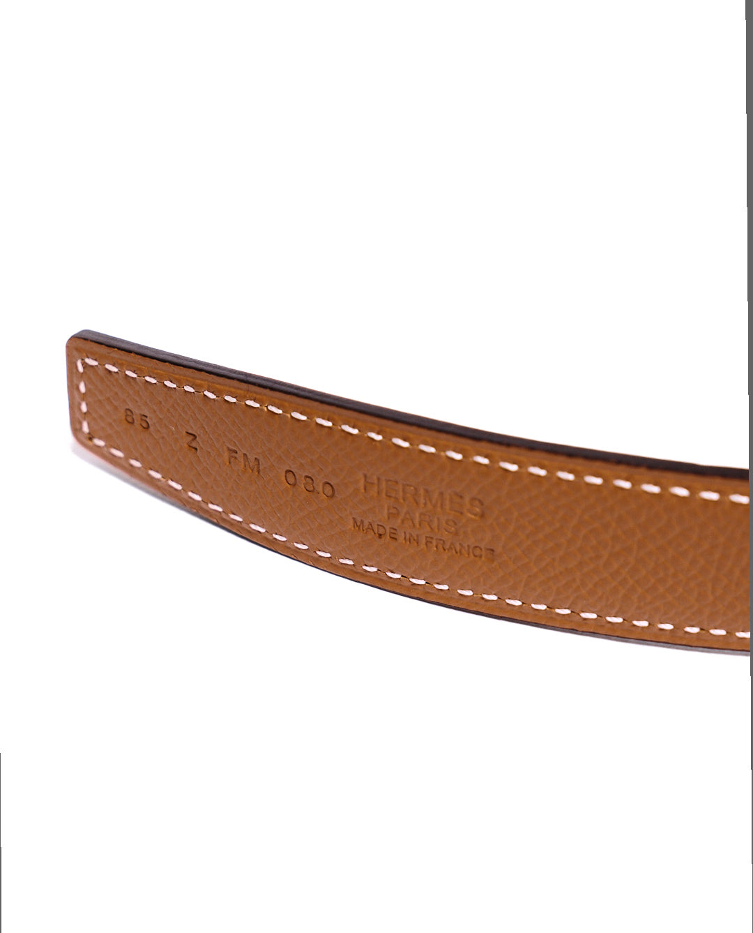 Hermes H皮帶釦 & 32 mm雙面皮革腰帶 鍍玫瑰金