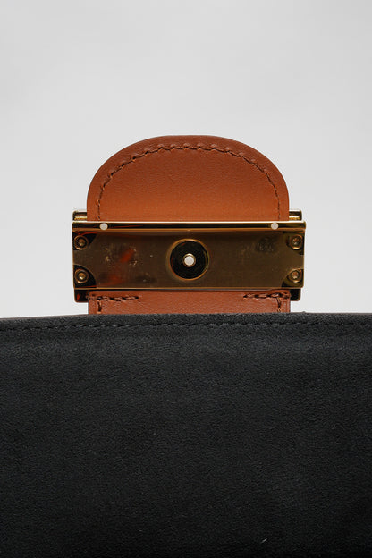 Louis Vuitton DAUPHINE MM 經典印花拼接三用翻蓋鍊包斜背包