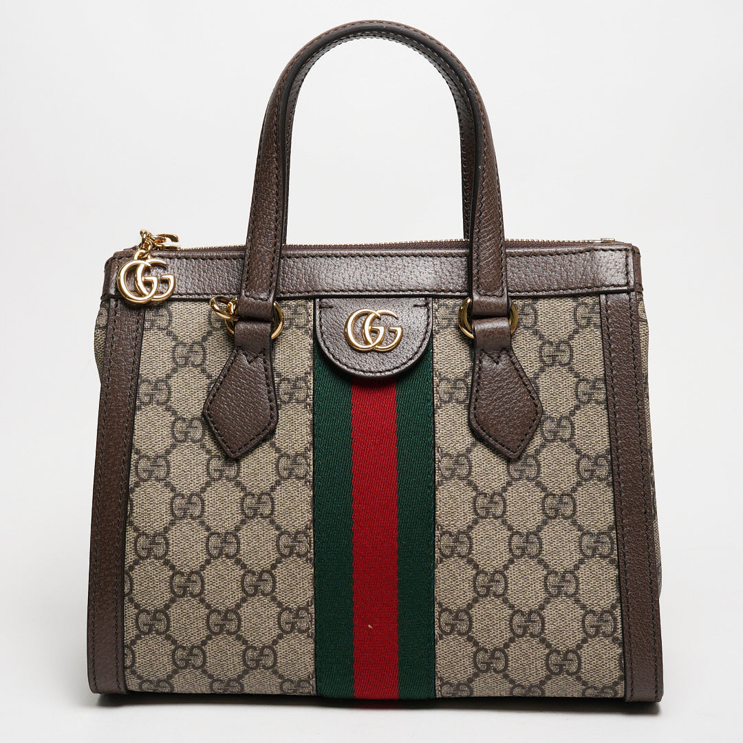 GUCCI OPHIDIA系列小號托特包