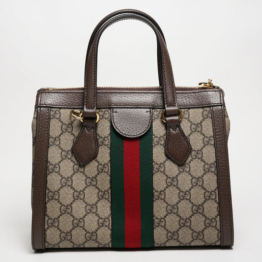 GUCCI OPHIDIA系列小號托特包