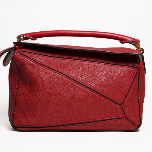 LOEWE PUZZLE BAG 2WAY 包 皮革 紅色